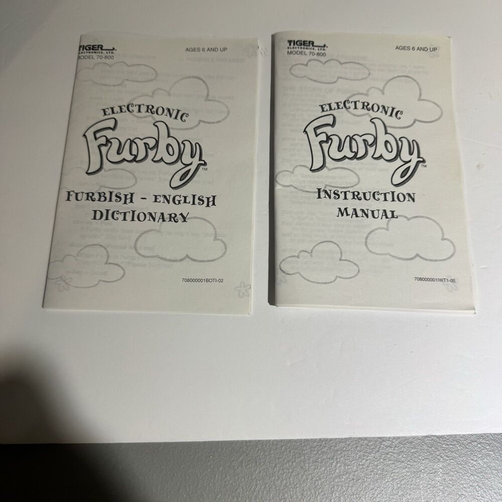 Furby Lot of 9 RARE Coloring Activity Books Story Books Manuals - Picture 5 of 5
